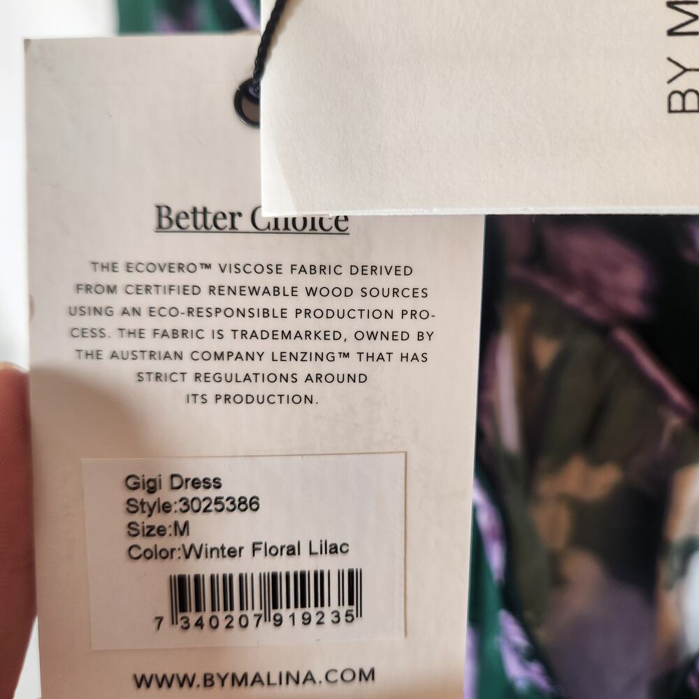 BY MALINA Gigi Mini Green Purple Semi Formal Dress - Picture 13 of 13